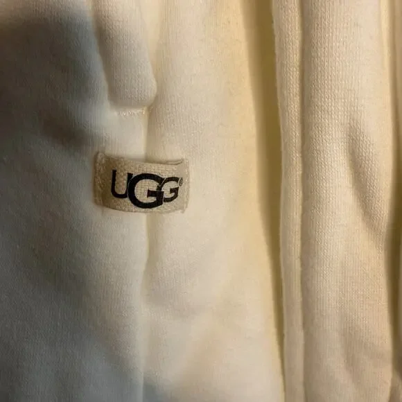 UGG Duffield Robe Womens Large Cream Fleece SOFT Comfort Classic Lux Angel Bath - Picture 12 of 16